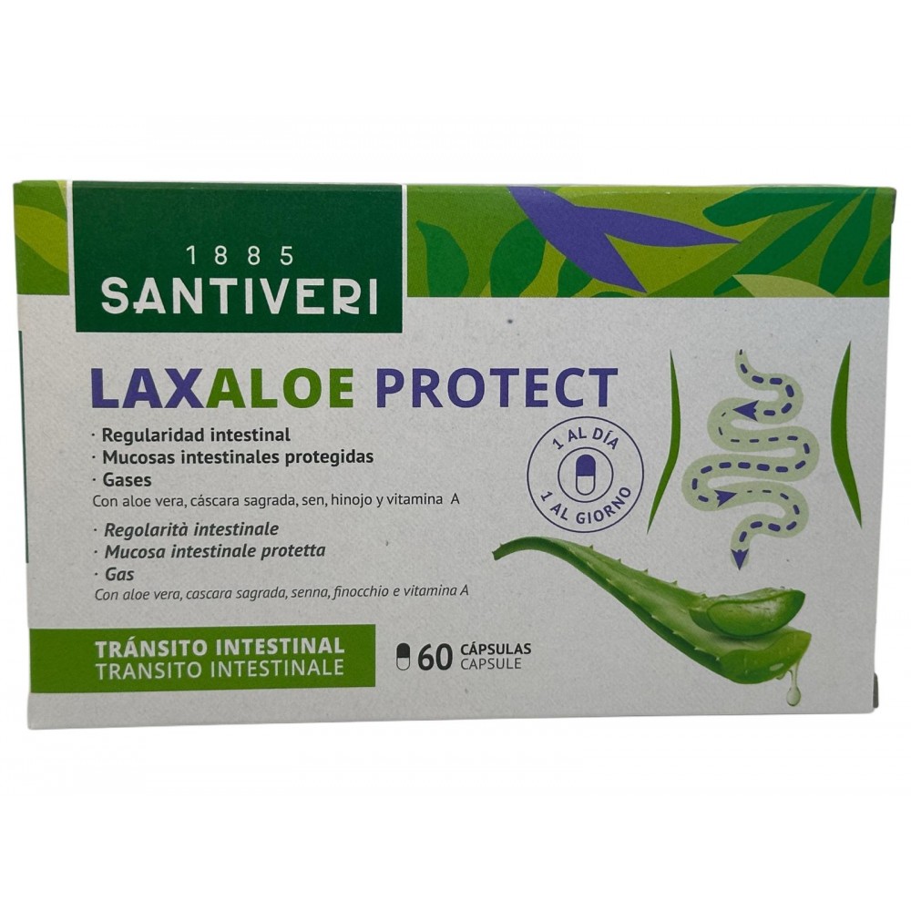 LaxAloe Protec 60 cápsulas de Santiveri Santiveri  59650001 Laxantes salud.bio