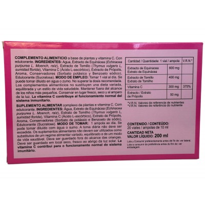 Equinácea Plus 20 Viales bebibles de Integralia INTEGRALIA INT-54364 Sistema inmunitario salud.bio