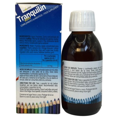 Tranquilín Elixir 150ml de Novadiet Novadiet NOV-04062 insomnio y descanso salud.bio