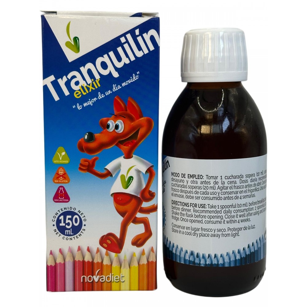 Tranquilín Elixir 150ml de Novadiet Novadiet NOV-04062 insomnio y descanso salud.bio