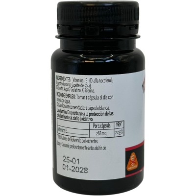 Vitamina E 268mg 400Ui en 60 perlas de Novadiet Novadiet NOV-53525 Vitamina E salud.bio