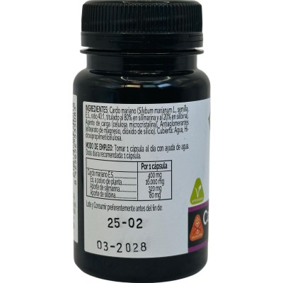Cardo mariano 16.000mg 30 cápsulas (serie Elementales) de Novadiet Novadiet 53508 Higado y sistema hepatobiliar salud.bio