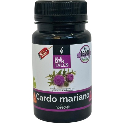 Cardo mariano 16.000mg 30 cápsulas (serie Elementales) de Novadiet Novadiet 53508 Higado y sistema hepatobiliar salud.bio