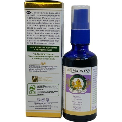Aceite Hidratante Hipérico 50ml de Marnys Marnys AP219 Uso tópico salud.bio