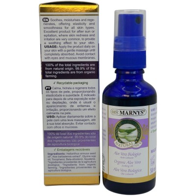 Aceite Calmante de Aloe Vera Orgánico 50 ml de Marnys Marnys AP218 Piel, Cabello y Uñas, Complementos y Vitaminas salud.bio