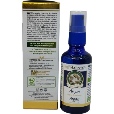 Aceite de Argan Bio 50 ml en spray de Marnys Marnys AP221 Aceites esenciales uso topico salud.bio