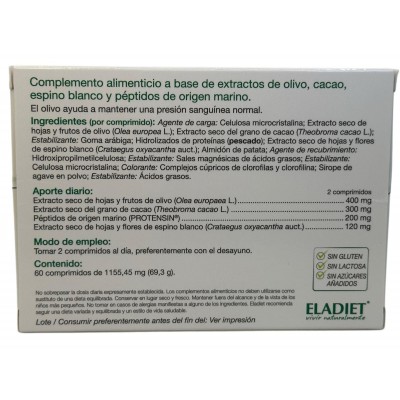 PACK 3x2 CONTROLTEN (nuevo) 60 Comprimidos de ELADIET Eladiet PACK-PA.FE.CTEN.2 Ayuda control Tension salud.bio