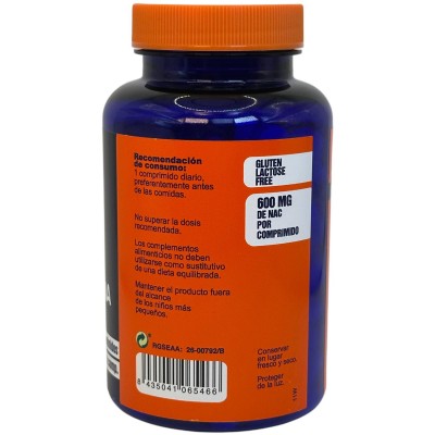 NAC N-AcetilCisteina 600 mg 120 Comprimidos de Megaplus Artesania Agrícola ART-164017 Higado y sistema hepatobiliar salud.bio