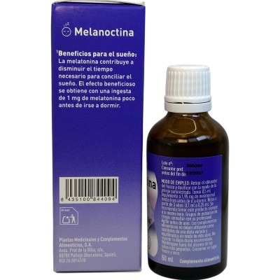 Melanoctina ¡A dormir en un plis! GOTAS Melatonina 1.9mg 50ml de Plameca Plameca PLA-84409 insomnio y descanso salud.bio