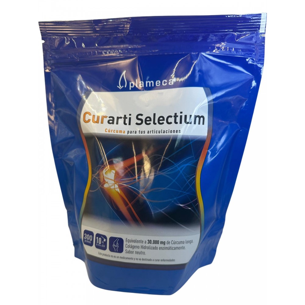 Curarti Selectium (Colágeno hidrolizado PLUS) y cúrcuma 300gr de Plameca Plameca PLA-84468 Articulaciones, Huesos, Tendones y...