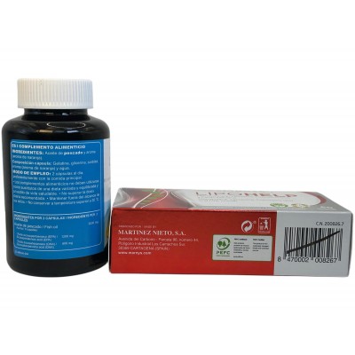 Pack 2x1 OMEGAMAR 1500mg (Omega 3) + LIPOHELP de Marnys Marnys PACKMN834MN105 Sistema cardiovascular salud.bio