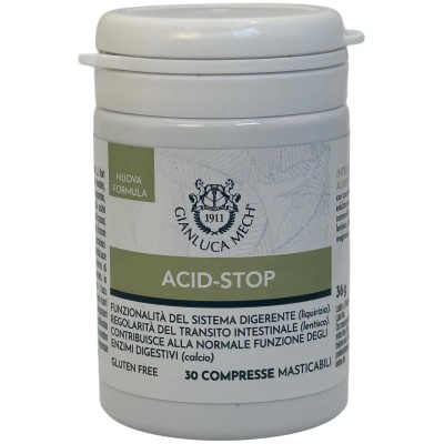 Acid-Stop (ayuda natural contra la acidez) 30 comprimidos de Gianluca Mech GIANLUCA MECH HFI30C1301 Ayudas aparato Digestivo ...