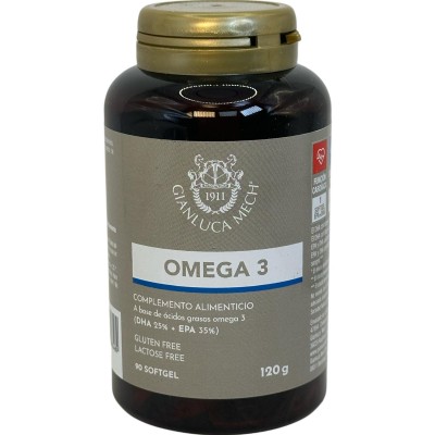 Omega 3 en 90 Softgel de Gianluca Mech GIANLUCA MECH GIA-08455 Sistema cardiovascular salud.bio