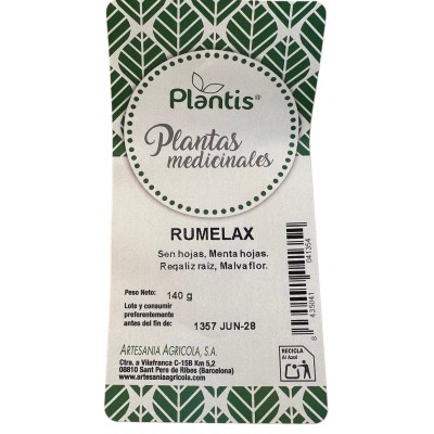 Rumelax (Laxante Masticable) 140gr. de Plantis Artesania Agrícola 113050 Laxantes salud.bio