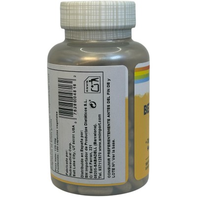 BETAINA HCL con pepsin 250mg 180 Cápsulas vegetales de Solaray SOLARAY SOL-04816 Ayudas aparato Digestivo salud.bio