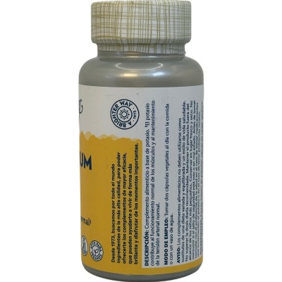 Potasio Citrato 500 mg (Mega dosis) 60 Cápsulas Vegetales de Solaray SOLARAY SOLA-13103 Minerales salud.bio