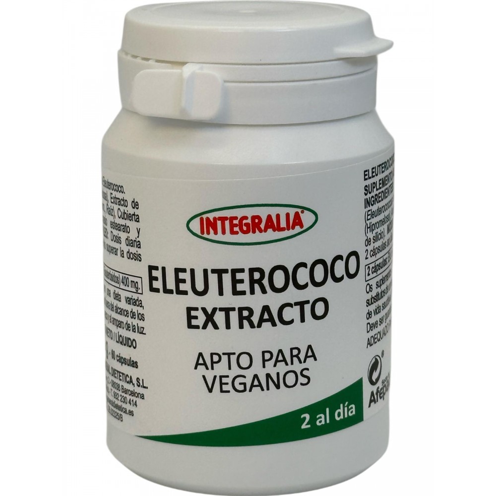 Eleuterococo extracto seco 60 cápsulas de Integralia INTEGRALIA GEN-54580 Cansancio, fatiga, astenia primaveral salud.bio