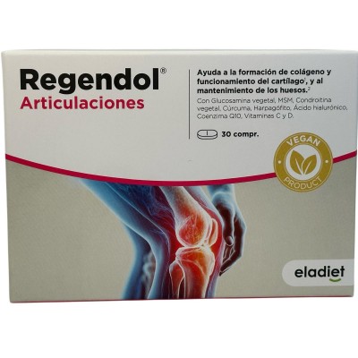Regendol (ARTICULACIONES) 30 comprimidos de Eladiet Eladiet PA.FE.REG Articulaciones, Huesos, Tendones y Musculos, componen e...