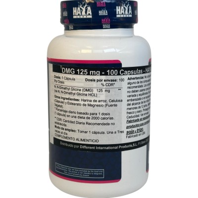 DMG (Dimetilglicina) 125 mg - 100 Caps. de Haya Labs Haya Labs HAY-00781 Antioxidantes salud.bio