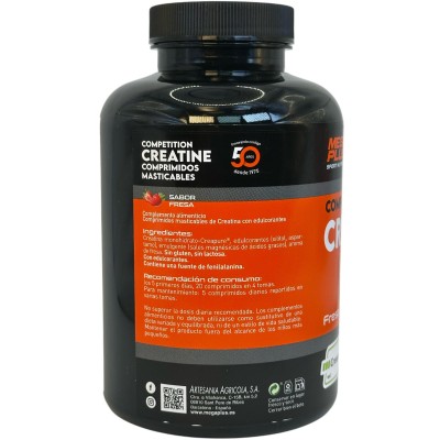 CREATINA (CREAPURE®) 150 Compimidos masticables serie Competition de MEGAPLUS Megaplus 170010 Suplementos Deportivos (Complem...