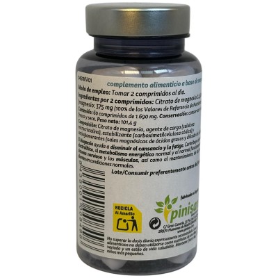 CITRATO de MAGNESIO 60 comprimidos de Pinisan Pinisan PIN-00849 Suplementos Minerales  salud.bio