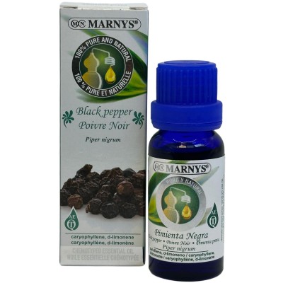 Aceite esencial de Pimienta Negra 15ml de Marnys Marnys AA039 Aceites esenciales uso interno salud.bio