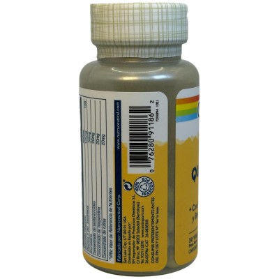 Small Mega Quercetin™ 30 VegCaps. Sin gluten Apto para veganos de Solaray SOLARAY SM-91186 Antioxidantes salud.bio