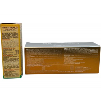 PACK 2x1 Propoltos Spray 30ml + PROPOLSAFT PLUS 12 stick x 15 ml de MARNYS® Marnys PACKMN623MNS108 Sistema inmunitario salud.bio