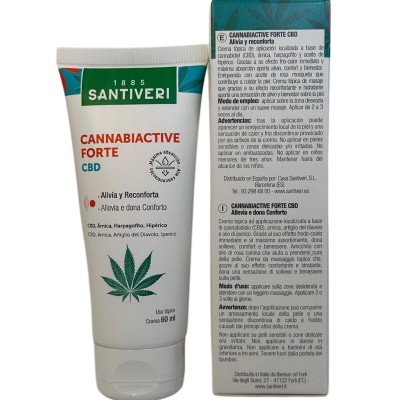 Cannabiactive FORTE CBD 60ml de Santiveri Santiveri  37237101 Articulaciones, Huesos, Tendones y Musculos, componen el Aparat...