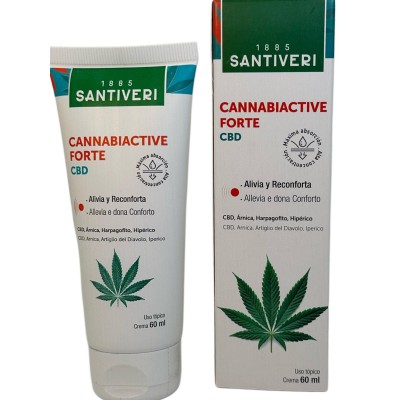 Cannabiactive FORTE CBD 60ml de Santiveri Santiveri  37237101 Articulaciones, Huesos, Tendones y Musculos, componen el Aparat...