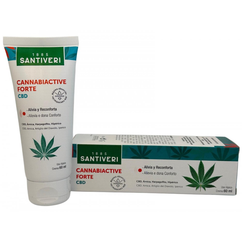 Cannabiactive FORTE CBD 60ml de Santiveri Santiveri  37237101 Articulaciones, Huesos, Tendones y Musculos, componen el Aparat...