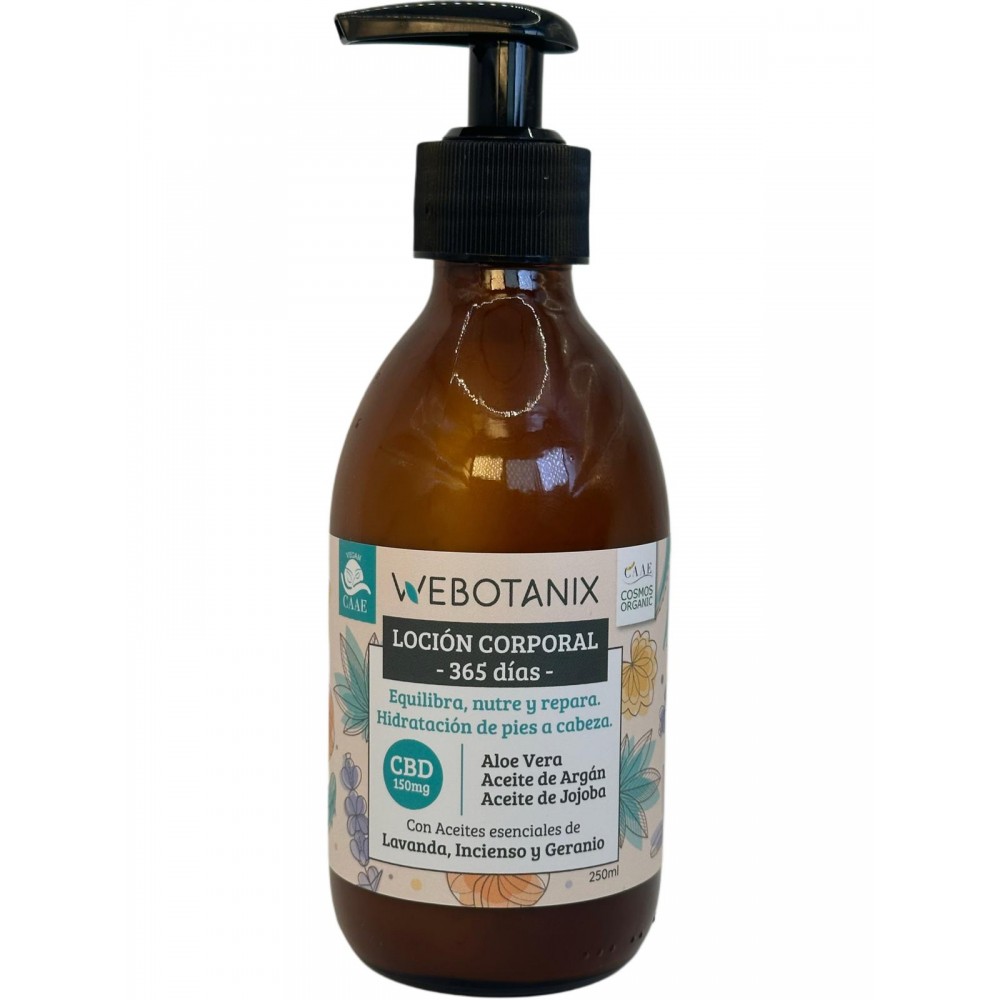 Loción Corporal 365 días BIO (Equilibra nutre y repara) 250ml de WeBotanix WE BOTANIX WEB-22311 Cosmética Natural salud.bio