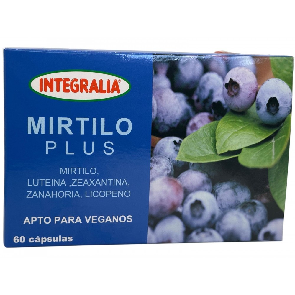 Mirtilo Plus (Luteina, Zeaxantina, Zanahoria, Licopeno) 60 cápsulas de Integralia INTEGRALIA 141 Ojos, visión salud.bio