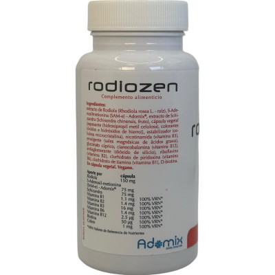 Rodiozen (Rhodiola Rosea+ Schizandra + SAM-e) 60 Cápsulas de Plantis Artesania Agrícola 080152 Estados emocionales, ansiedad,...