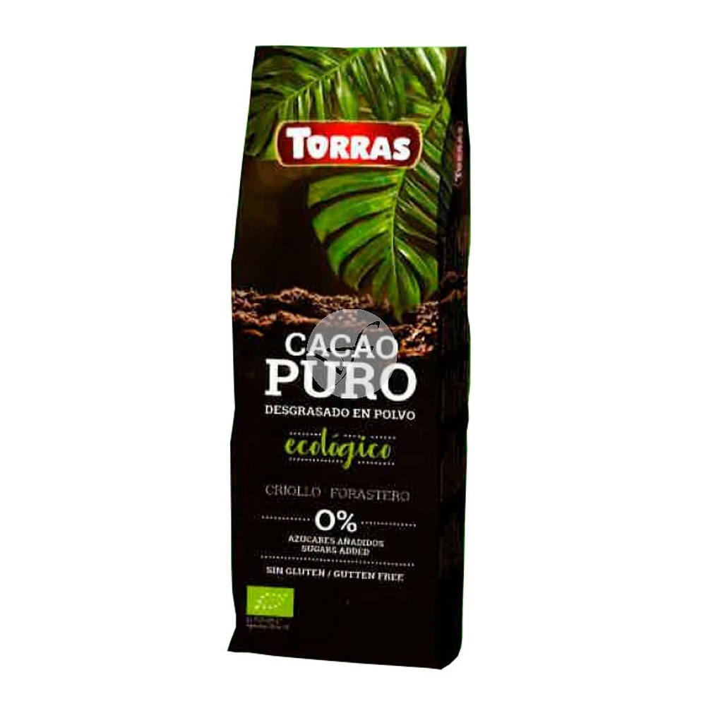 Cacao Puro Desgrasado en Polvo Ecológico 150g de Torras Chocolates Torras TO 40203 Chocolates salud.bio