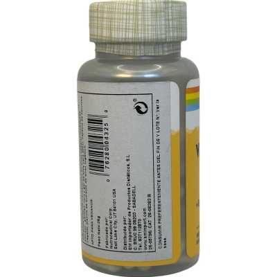 Vitamina B1 (Tiamina monohidrato) 100mg 100 cápsulas de Solaray SOLARAY SOL-04325 Vitamina B salud.bio