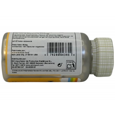 Niacinamida (vitamina B3) 500mg 100 cápsulas vegetales de Solaray SOLARAY SOLA-04365 Vitamina B salud.bio