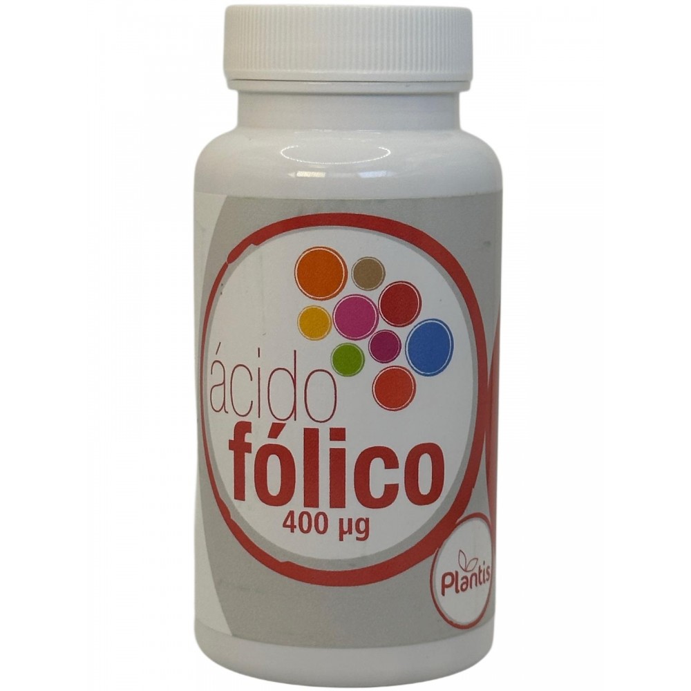 Ácido fólico 400 mcg (Vitamina B9) 60 Cápsulas de Plantis Artesania Agrícola ART-03711 Vitamina B salud.bio