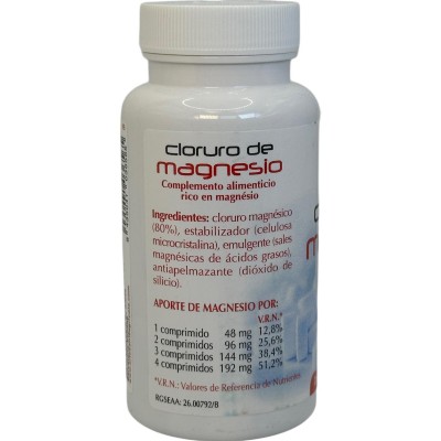 Cloruro de Magnesio 500mg 100 comprimidos de Plantis Artesania Agrícola ART-03656 Minerales salud.bio