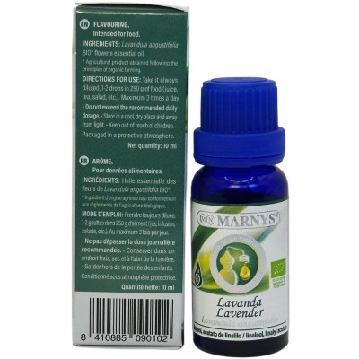 Aceite Esencial de Lavanda BIO (angustifolia) 10ml de Marnys Marnys AA043 Aceites esenciales uso interno salud.bio