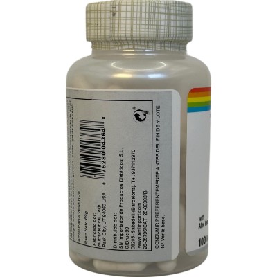 Niacin 500 mg no Flush B3 (no ruborizante) 100 VegCaps. de Solaray SOLARAY 4364 Vitamina B salud.bio
