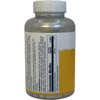 Citrato de Magnesio (Grande) 180 Cápsulas Vegetales de Solaray SOLARAY SM-37402 Articulaciones, Huesos, Tendones y Musculos, ...