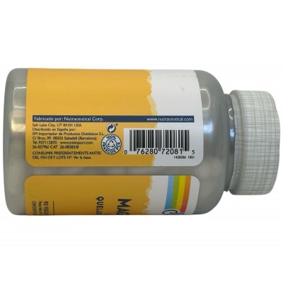 Magnesium Citrate 90 VegCaps. Sin gluten Apto para veganos de Solaray SOLARAY SM-4630 Articulaciones, Huesos, Tendones y Musc...