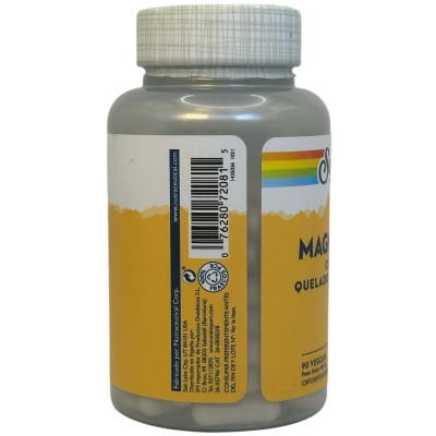 Magnesium Citrate 90 VegCaps. Sin gluten Apto para veganos de Solaray SOLARAY SM-4630 Articulaciones, Huesos, Tendones y Musc...
