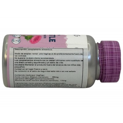 Milk Thistle 30 cápsulas (Silimarina - Cardo Mariano) de Solaray SOLARAY SOLA-03703 Higado y sistema hepatobiliar salud.bio
