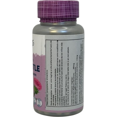 Milk Thistle 30 cápsulas (Silimarina - Cardo Mariano) de Solaray SOLARAY SOLA-03703 Higado y sistema hepatobiliar salud.bio