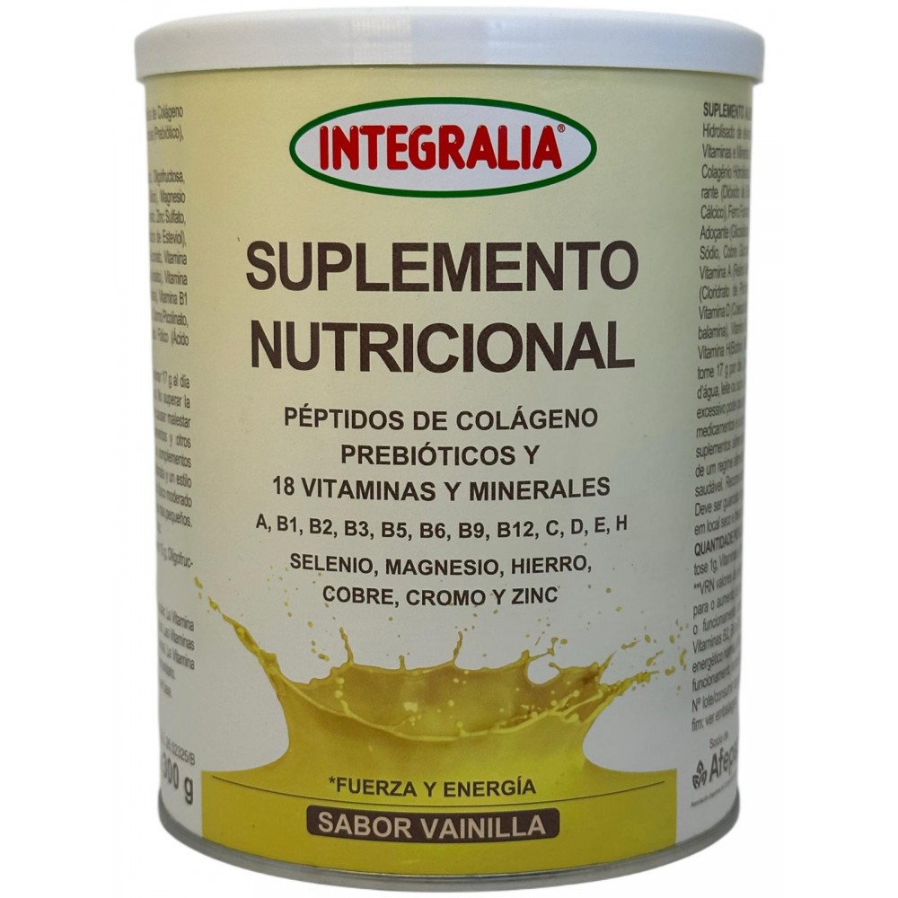 Suplemento Nutricional 300g sabor vainilla de Integralia INTEGRALIA 462 Sénior y Tercera Edad salud.bio