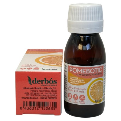 Pomebotic doble extracto semilla pomelo 50ml de derbós Derbós DER-15263 Ayudas aparato Digestivo salud.bio