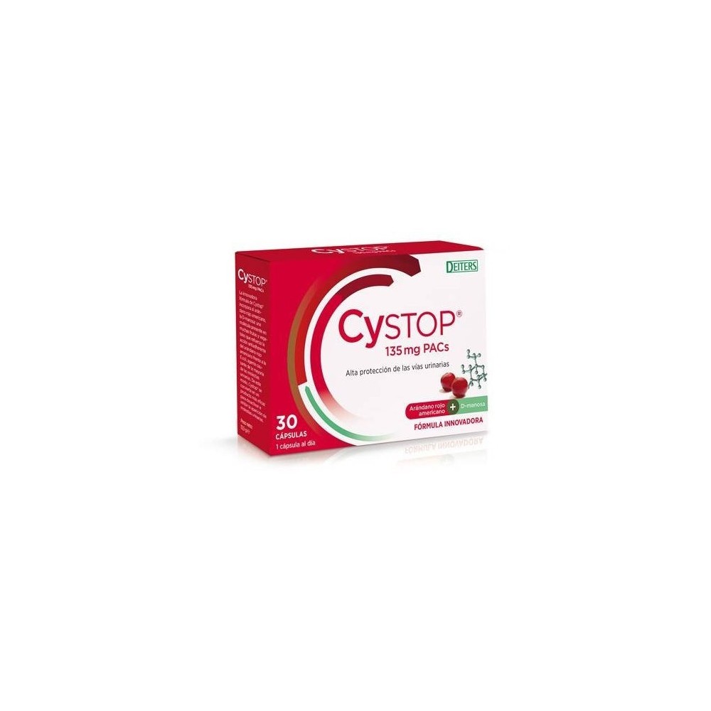 DEITERS CYSTOP ARANDANO ROJO 135 mg PACs DEITERS  Bienestar urinario. Ayuda en el bienestar urinario. salud.bio