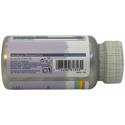 NAC N-Acetil L-Cisteína 295mg 60 cápsulas de Solaray SOLARAY SOLA-81353 Higado y sistema hepatobiliar salud.bio